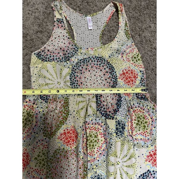 Womens Razor Back Dress Floral Coastal Rayon Beach Resort Summer Flowy MEDIUM - Picture 11 of 12
